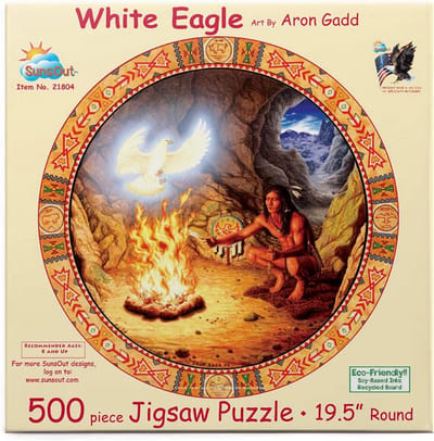 Moeilijke Legpuzzel 500 Stukjes Witte Adelaar Multicolor