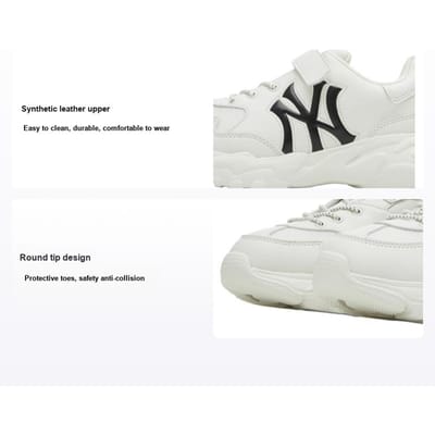 MLB Big Ball Chunky 24SS Antidérapantes Durables Basses Décontractées Baskets Enfants Blanc 7ASHJB14N-50WHS 38 white