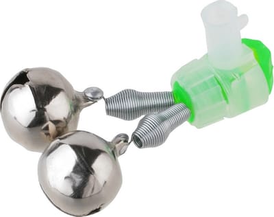 Mikado Dubbele Belletjes voor Hengeltop – Bite Alarm met Glowstick Houder – 3 Stuks – Nachtvissen