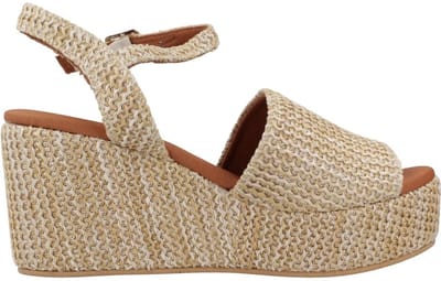 Dames espadrilles met hoge schacht van raffia | TULIA