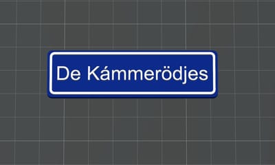 Naamspeldje 70X20X3 mm De Kámmerödjes