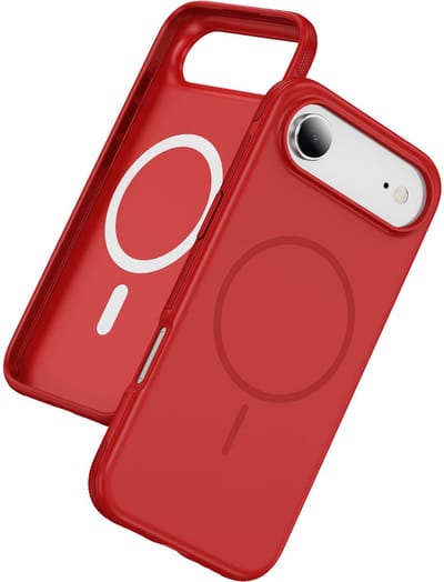 Hoesje Geschikt voor iPhone 17 Air - Rood - Geschikt voor MagSafe - Magnetische Zachte Liquid Siliconen Back Cover Case