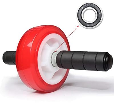 Ab Roller Wheel - Stille Core Oefenapparatuur voor Thuisgym - 800 lbs Gewichtscapaciteit