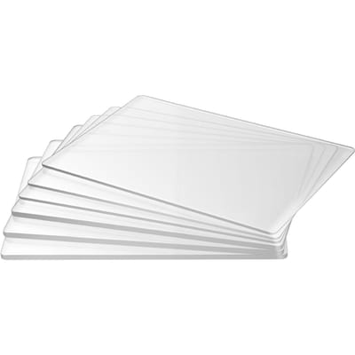 Plaques de coupe, 6 pièces, 225 x 156 mm, Matériau en polycarbonate transparent, Plaques de découpe compatibles avec la machine de découpe et de gaufrage KM-1860, pour