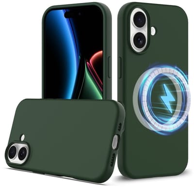 Coverup Hoesje - Geschikt voor iPhone 17 Hoesje - Coverup Liquid Colour Back Cover - MagSafe Compatible - Groen