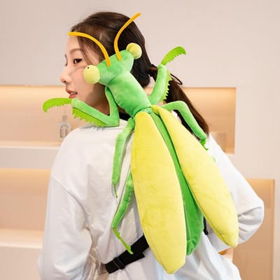 Cartoon Insect Pluche Pop Rugzak Simulatie Libel Bidsprinkhaan Pluche Speelgoed Rugzak Woondecoratie Cadeau Voor Jongens En Meisjes see choose option