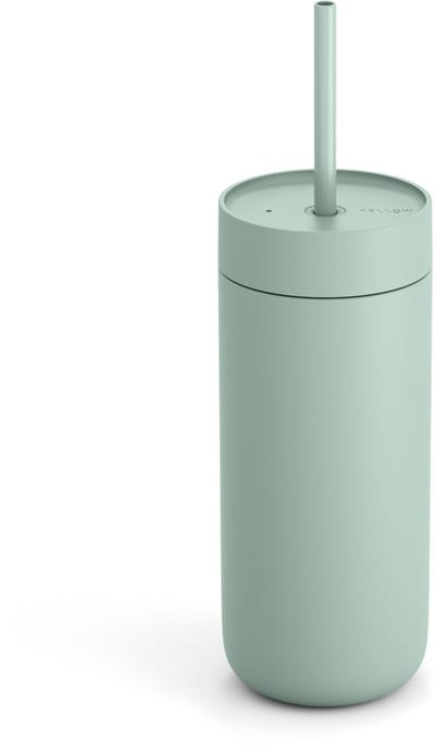 Drinkfles - Fellow - Drinkbeker - Drinkfles met rietje - Waterfles - BPA Vrij - Carter Cold Tumbler - Mint groen - Cadeau - 475ml