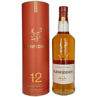 Glenfiddich 12 Years Old Rum Cask Single Malt Travel Exclusive 43% Vol. 1l in geschenkverpakking