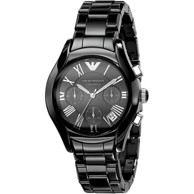 Emporio Armani AR1401 Chronograaf Ceramica Zwarte Herenhorloge