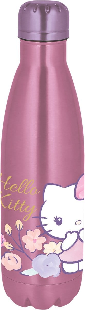 Hello Kitty drinkfles – Roestvrij staal – 780 ml – Sluit goed af – Herbruikbaar – Drinkfles voor kinderen – BPA-vrij – Roze