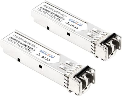 SFP Transceiver - Netwerkmodule Glasvezel - Industriële Netwerken - Breed Temperatuurbereik - 550m - Zilver