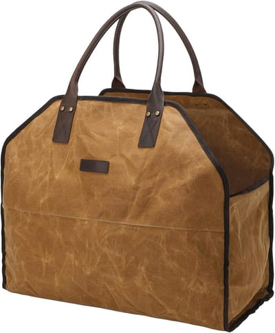 Draagtas voor brandhout - Hout transporttas - Kampvuur Voorbereiding - Waterdicht & Vlamvertragend - 59 x 17 x 48 cm