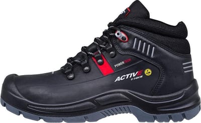 HKS Active 275 S3 werkschoenen - veiligheidsschoenen - safety shoes - heren - hoog - stalen neus - antislip - ESD - zwart - maat 39