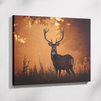 Saammp Muurcirkel Hout - Gekleurde bloemen in Abstracte stijl - Ø 90 - Wandcirkel - Wanddecoratie Cirkel - Muurdecoratie Woonkamer - Kantoor Decoratie