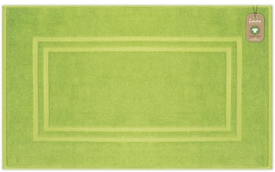 Lavea® 1 Badmat 50x80 cm – antislip en wasbaar van 100% biologisch katoen – absorberend en duurzaam – ideaal voor badkamer en douche – Appelgroen