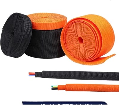 Kabelbescherming - Beschermhoes Kabel - Kabel Organisatie - Hittebestendig Ontwerp - 20 Meter - Oranje