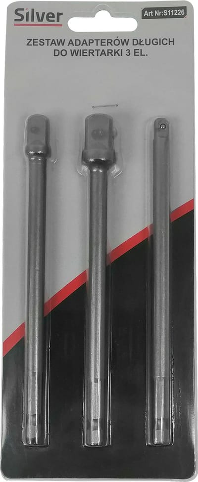 Silver S11226 - Adapterset voor Sockets - 150mm - Staal - 3-delig