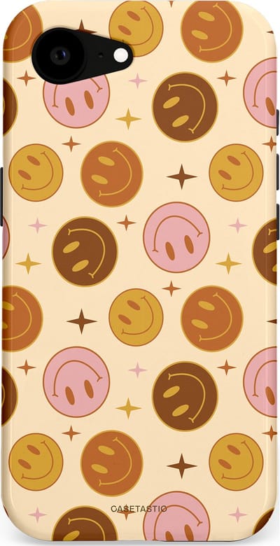 Casetastic Hoesje Geschikt voor Apple iPhone 16e Magsafe - Stijlvolle Beschermende Duo-layer Case - Geluk