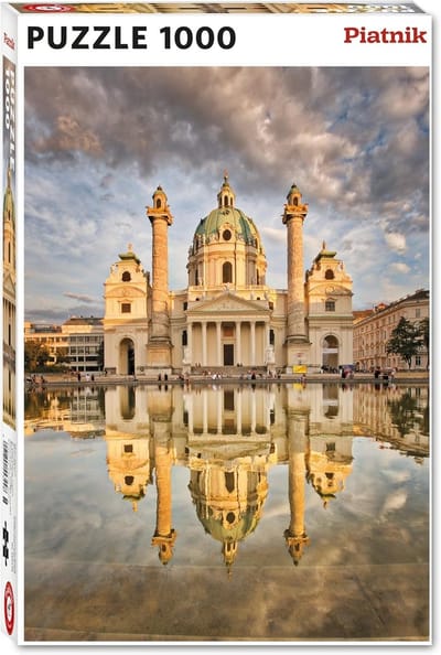 1000 Stuks Jigsaw Puzzel Wenen Barokke Kerk Prachtig Panorama