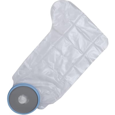 Wondafdekking Beschermer Waterdicht Herbruikbaar Douche Been Gipshoes Zak voor Half Been Volwassene white