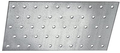 Geperforeerde platen 60 x 140 x 2 mm - 25 stuks, verzinkt