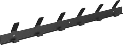 Gorillz Trim 50 Kapstok -12 haken (lengte) 55 cm - Metaal - Zwart
