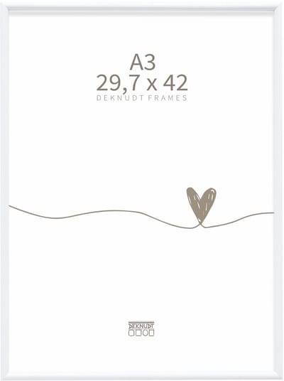 Deknudt Frames fotolijst S011S1 - wit - kunststof - A3 -29,7x42 cm