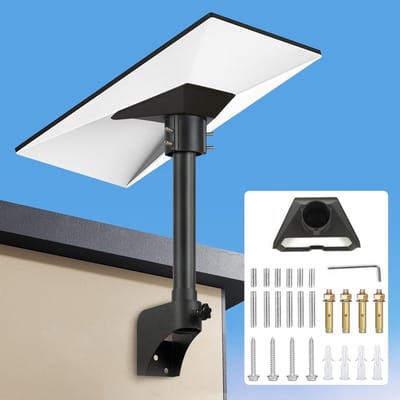 Lange Wandmontage Kit voor Starlink Gen 3 - Metalen Bevestiging voor Muur, Zwart, Duurzaam en Sterk