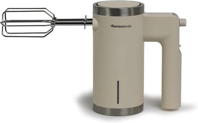 Draadloze Elektrische Handmixer - Wit - Oplaadbaar met 2 Gardes & 5 Snelheden