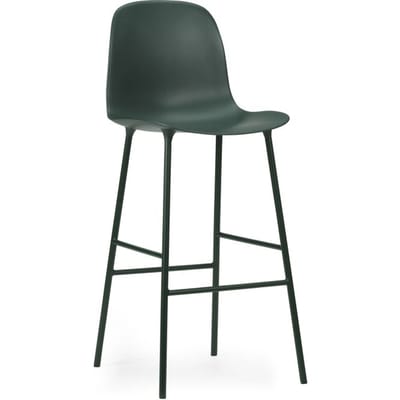 Normann Copenhagen Form Barstoel staal - groen - 75 cm