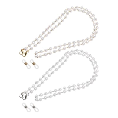 Allecto - Pearls Glasses Chain - Decoratieve Ketting - 70 cm - Eyewear Chain - Geschikt voor Zonnebrillen - Voor Dames