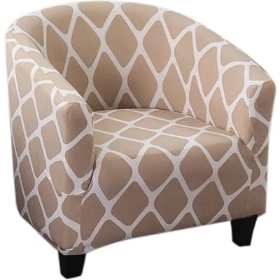 Elastische All Inclusive Enkele Halve Ronde Fauteuil Sofahoes Verwijderbare Bankhoes voor Club Counter Woonkamer Receptie Univesal