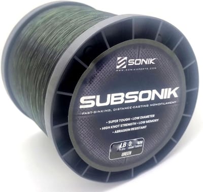 Sonik - Nylon - Subsonik - Green - 3000m - 15LB - 0.31mm - Karperlijn - Vislijn