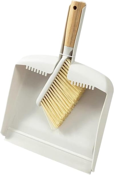 Mini Bezem Stoffer - Kleine Schoonmaakset - Tafelblad Schoonmaken - Ergonomisch Houten Handvat - Compact Ontwerp - Niet Gespecificeerd