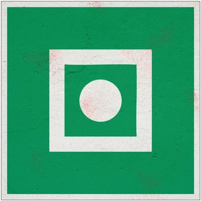 Scheepsalarm bord – E031 | Forex Re materiaal | 40 x 40 cm