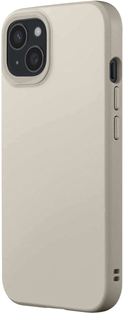 Rhinoshield, Hoesje Geschikt voor Apple iPhone 15 Plus MagSafe zacht schokbestendig SolidX-serie, Beige