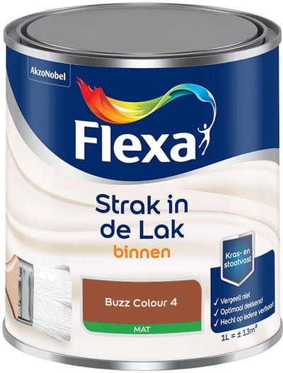Flexa - Strak In De Lak Binnenlak Mat - Buzz Colour 4 - Mengverf - 1 L