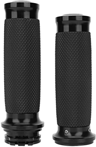 Dailygoods- Handgreep Aluminium - Antislip Handgreep - 25 mm - Zwart - 1 Paar - Lengte 11,5 cm - Stuurgreep
