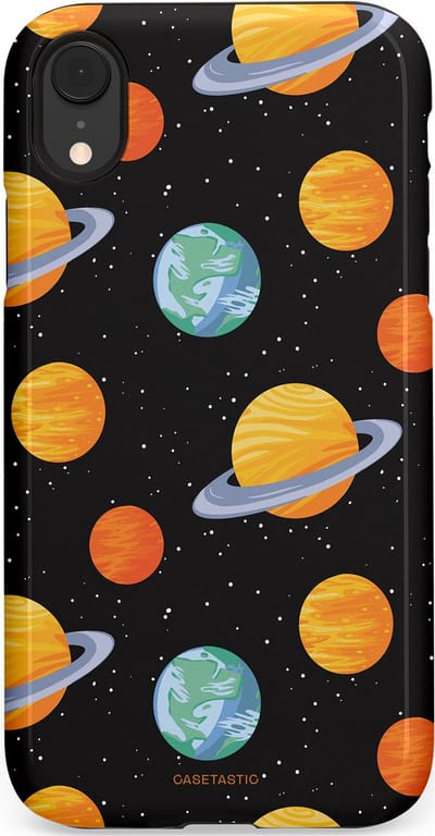 Casetastic Hoesje Geschikt voor Apple iPhone Xr - Stijlvolle Beschermende Duo-layer Case - Universum reis