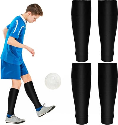 2 Paar Kindersokken voor Voetbal, Ademend en Elastisch, Ideaal voor Training, Fietsen, Hardlopen en Basketbal