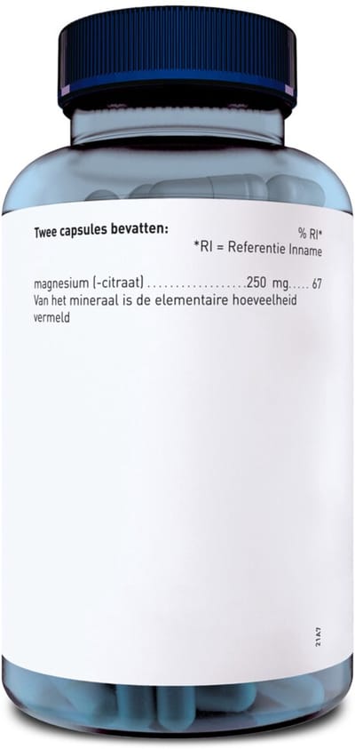 Orthica Magnesiumcitraat-125 - 2 x 90 capsules - Voordeelverpakking