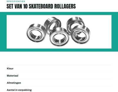 Dailygoods- Rollagers 10 Stuks - Lange Plaatlagers - ABEC Kogellagers - Robuust en Duurzaam - 8 mm x 14 mm x 4 mm - Hoge Snelheid
