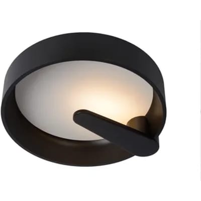 Lucide Plafonnière Miami - Zwart Opaal - Diam. 40cm - Led Dimbaar 18w