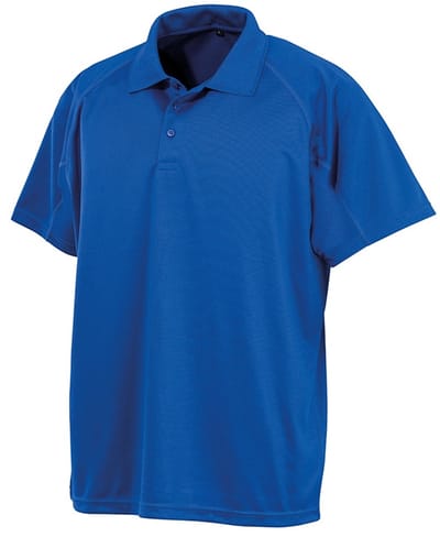 Spiro Unisex Volwassenen Impact Performance Aircool Polo Shirt (Koningsblauw)
