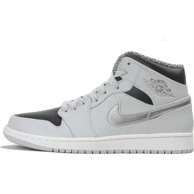 Jordan 1 Mid Pure Platinum Metallic Silver 554724-032 43
