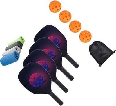 Pickleball Rackets Set - Soft Tennis Rackets - Binnen Sporten - Lichtgewicht Ontwerp - 42 x 21 x 8 cm