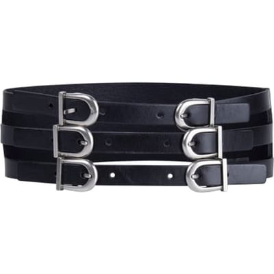 AllSaints Briony Waist Belt Black/antq Nickel Größe: XS | Gürtel Outlet | Damen | Schwarz