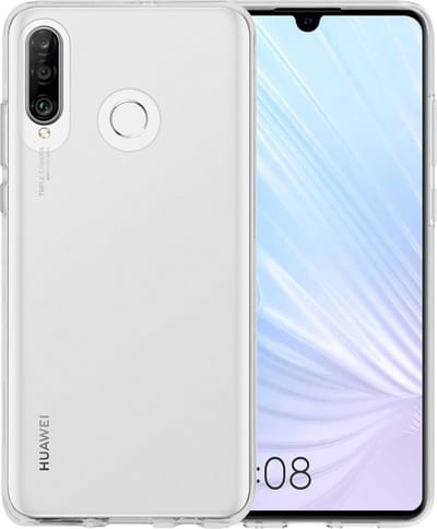 Hoesje - Geschikt voor Huawei P30 Lite - Sterk & Shockproof - Siliconen Case - Hoes Cover - Telefoonhoes - Transparant