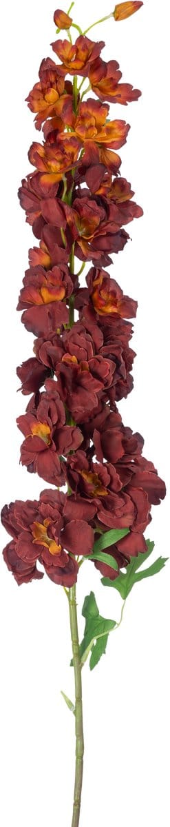 Easyplants | Kunstbloem Delphinium 105 cm bordeaux | Zijde | Nepbloemen | bordeaux | Onderhoudsvrij | Kant-en-klaar