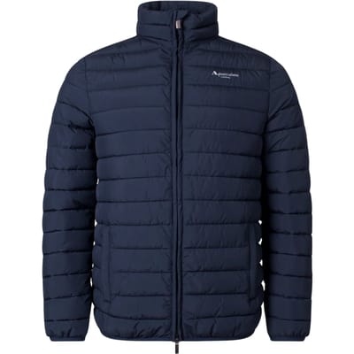 Aquascutum Active 100GR Mock Neck marineblauwe jas